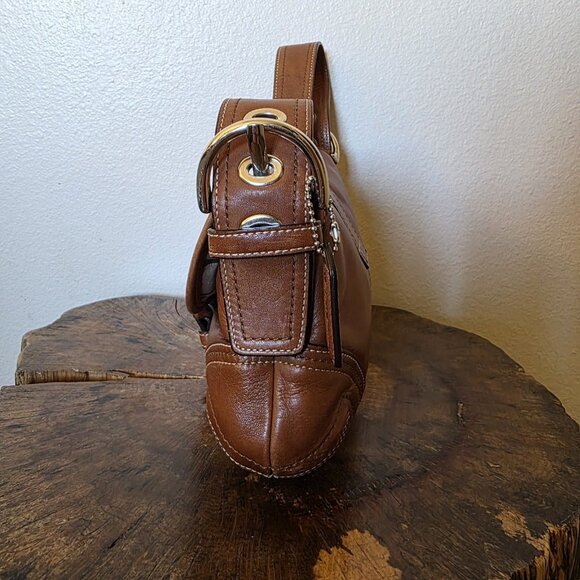 Coach F10188 Soho Small Hobo Shoulder Bag Tan Leather w/ Dustbag Authenticated - Picture 14 of 16